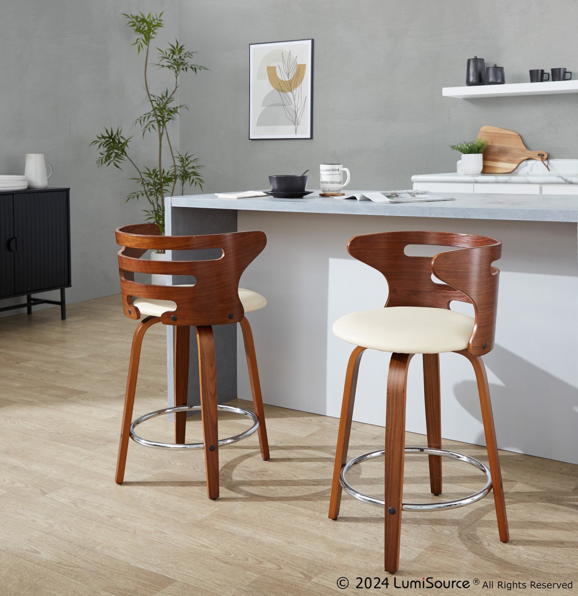 Cosini 24" Counter Stool - Set Of 2